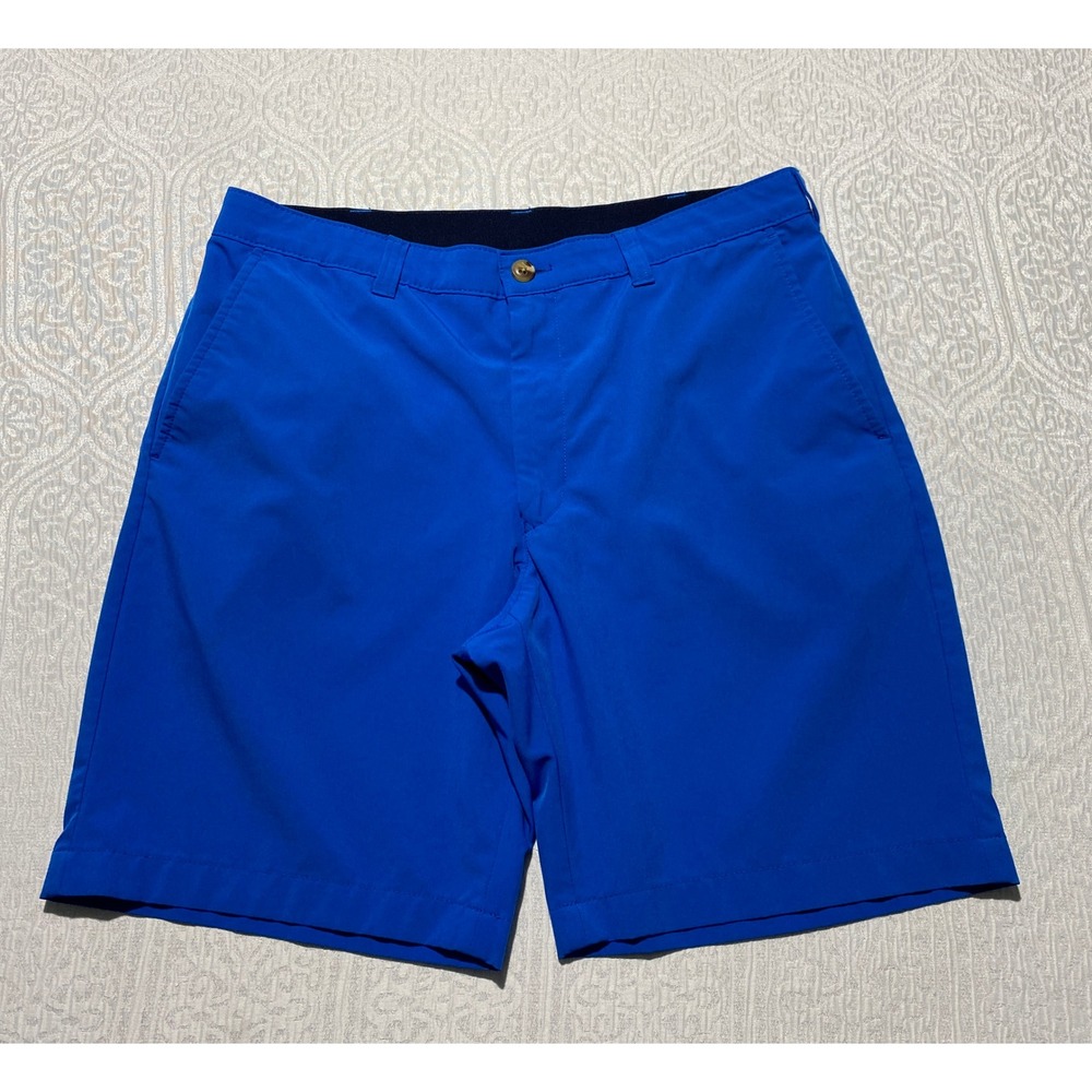 Club Room Mens Performance Golf Shorts Royal Blue Stretch Size 34W Activewear